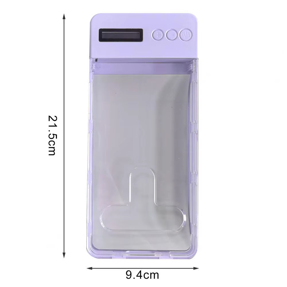 Phone Lock Box with Timer LCD Display Phone Prison Transparent Phone Locker Adults Children Students Self-Discipline Tools