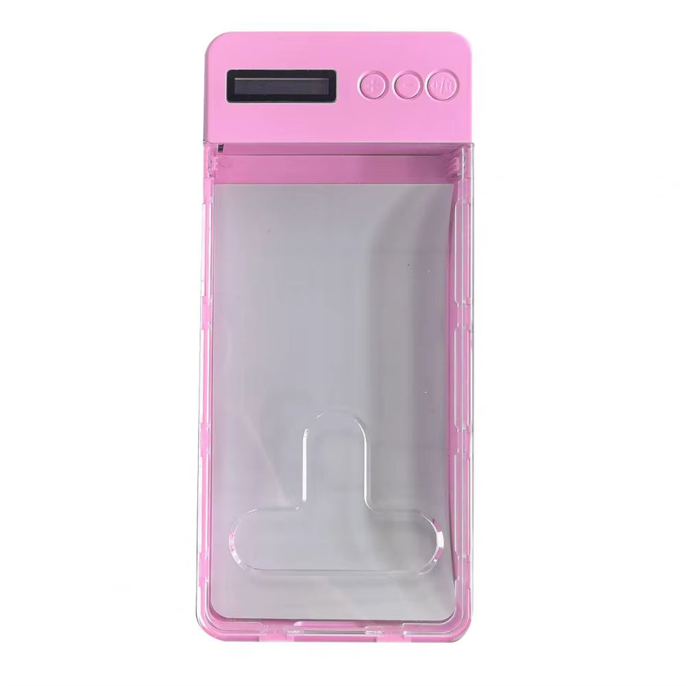 Phone Lock Box with Timer LCD Display Phone Prison Transparent Phone Locker Adults Children Students Self-Discipline Tools